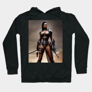 Black Beauty Warrior Sci-Fi Style T-Shirt Hoodie